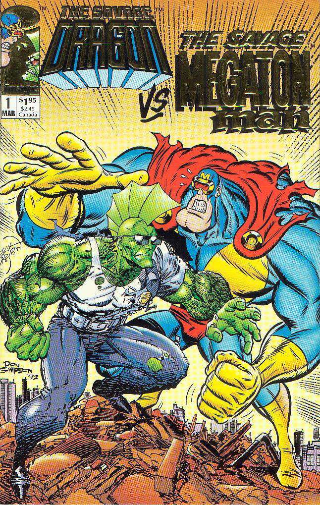 The Savage Dragon Vs. The Savage Megaton Man #1 Gold Edition