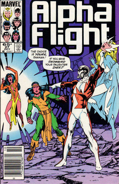 Alpha Flight (1st Series) #27 Newsstand Edition