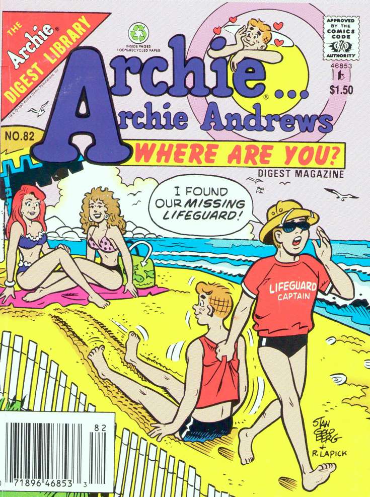 Archie…Archie Andrews, Where Are You? Digest Magazine #82 Newsstand Edition