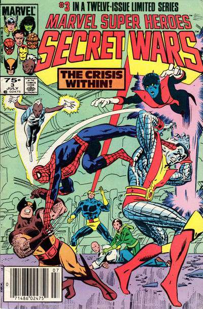 Marvel Super Heroes Secret Wars #3 Newsstand Edition