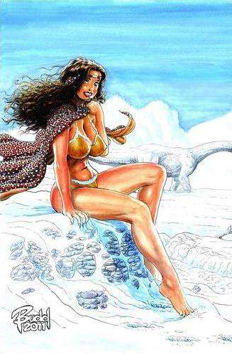 Cavewoman: Snow #2 Variation A