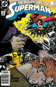 Adventures of Superman #445 Newsstand Edition