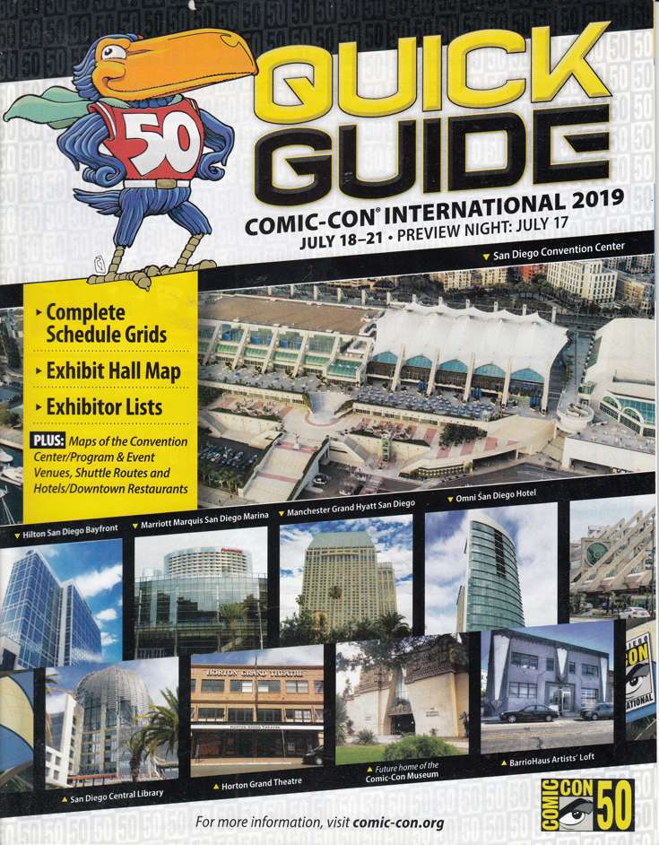 Comic-Con International Quick Guide #2019