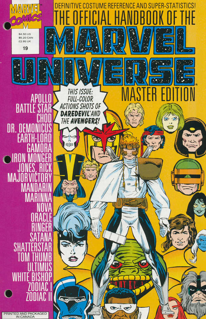 Official Handbook of the Marvel Universe Master Edition #19