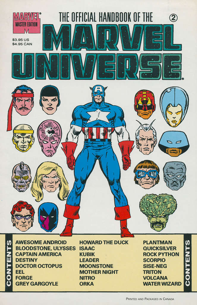 Official Handbook of the Marvel Universe Master Edition #2