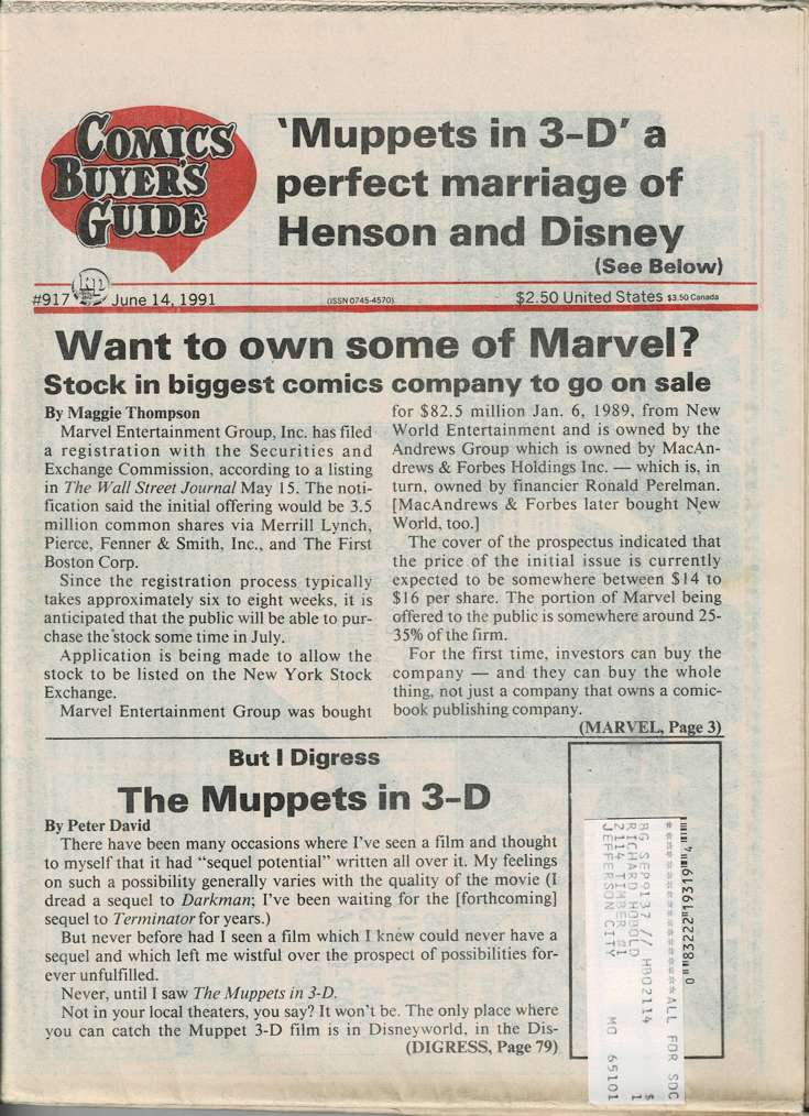 Comics Buyer’s Guide #917