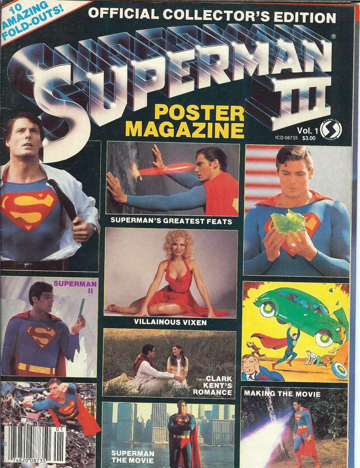 Official Collector’s Edition Superman III Poster Magazine