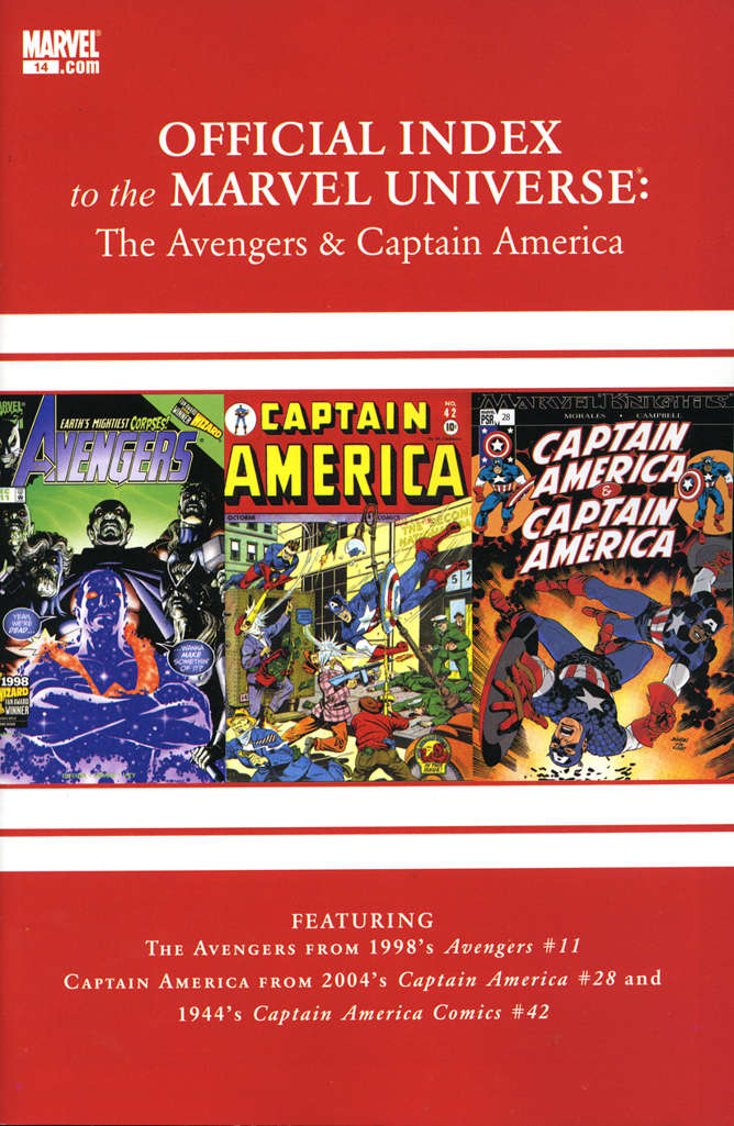 Avengers, Thor & Captain America: Official Index to the Marvel Universe #14