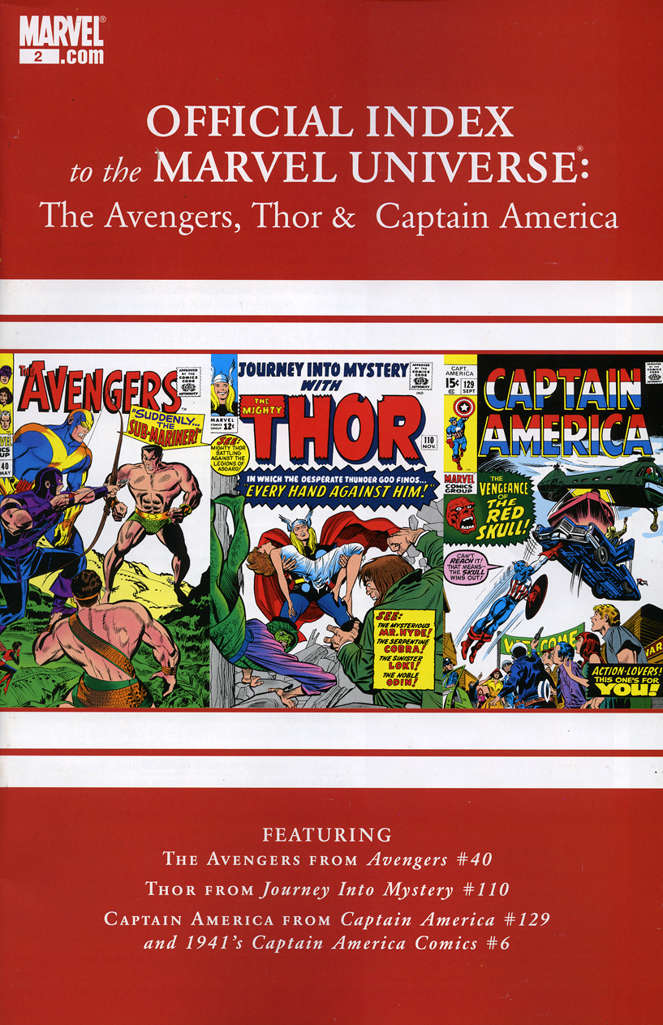 Avengers, Thor & Captain America: Official Index to the Marvel Universe #2