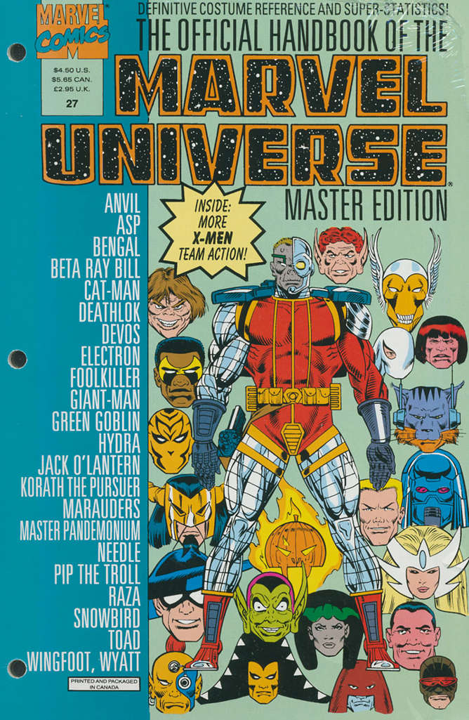 Official Handbook of the Marvel Universe Master Edition #27