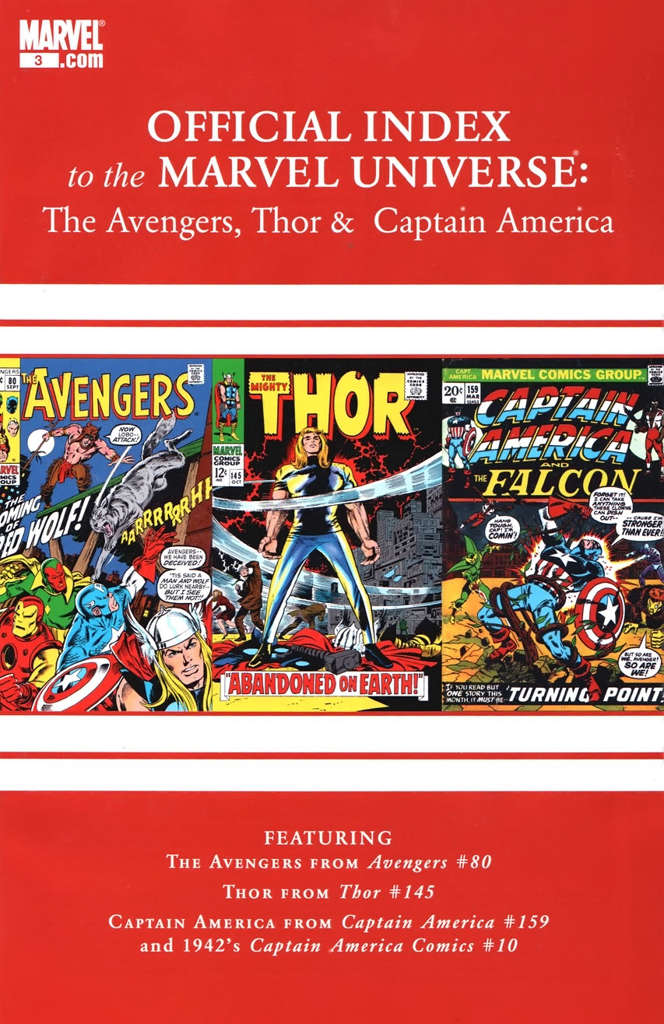 Avengers, Thor & Captain America: Official Index to the Marvel Universe #3