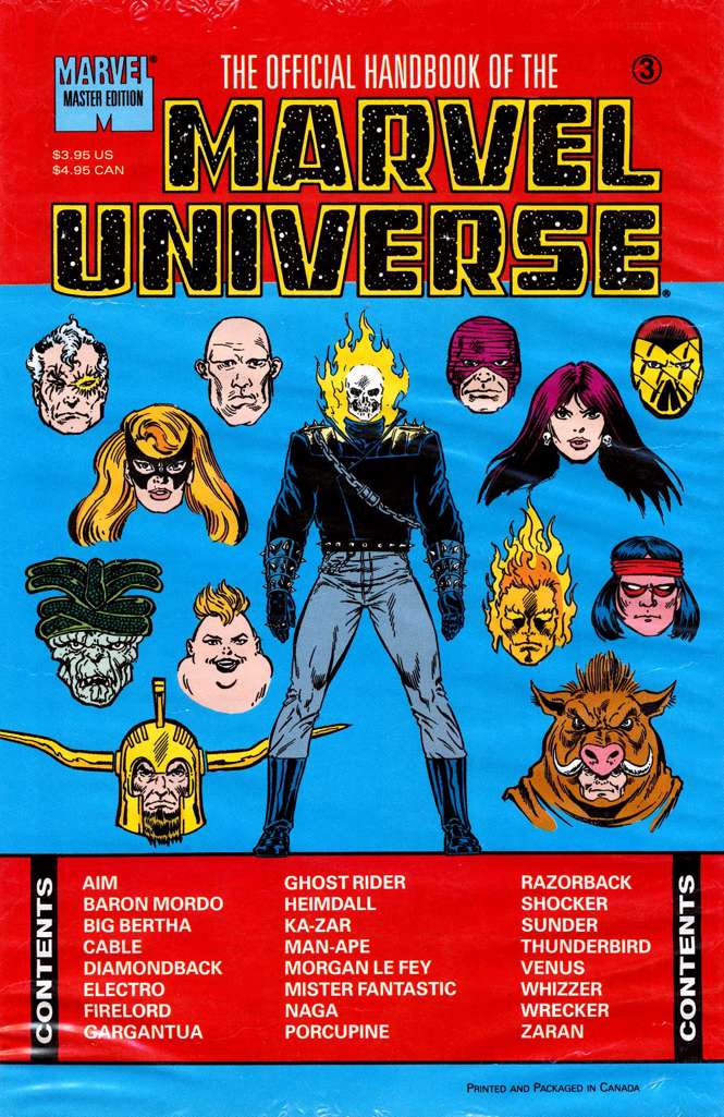Official Handbook of the Marvel Universe Master Edition #3