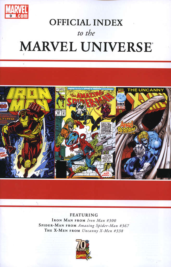 Official Index to the Marvel Universe #9