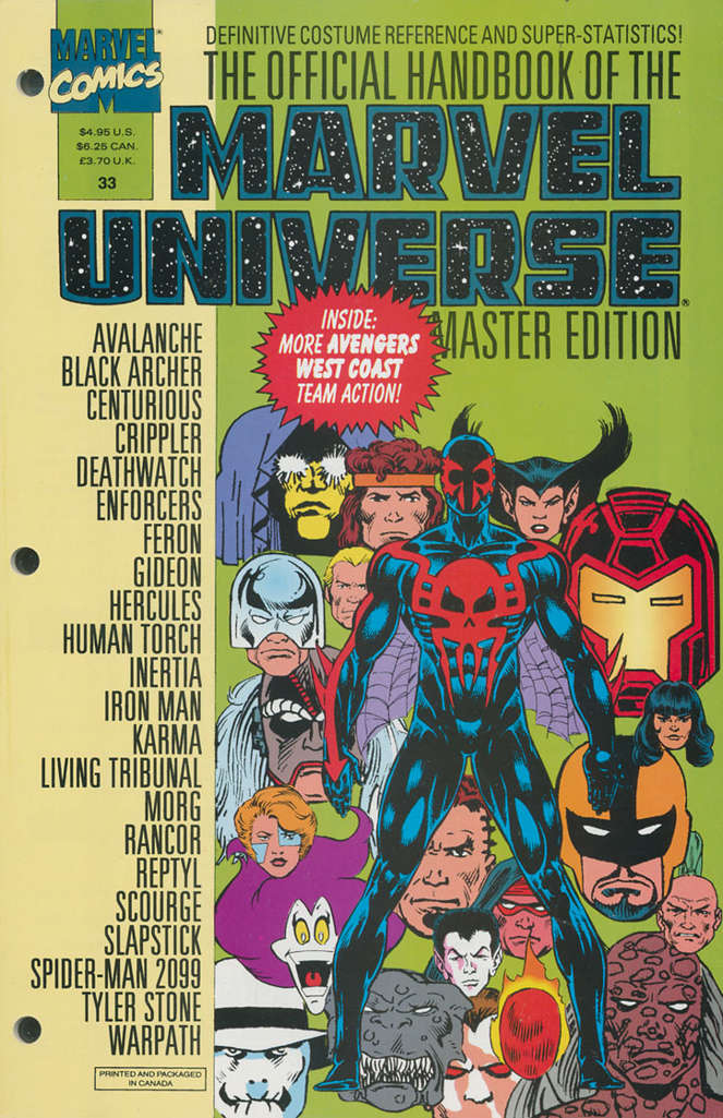 Official Handbook of the Marvel Universe Master Edition #33