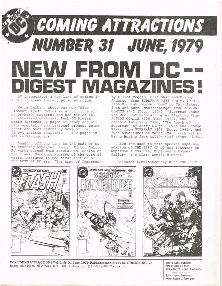 DC Coming Attractions #31