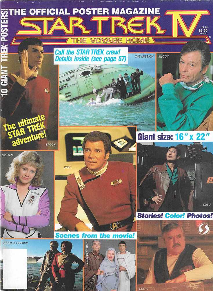 The Official Star Trek IV: The Voyage Home Poster Magazine