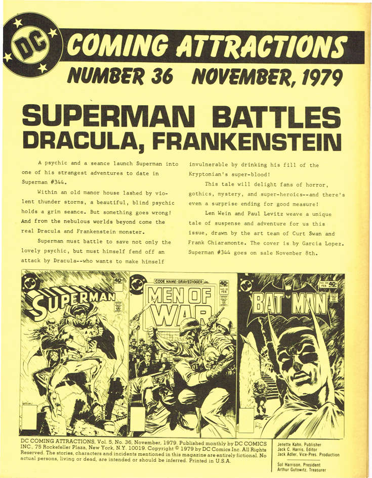 DC Coming Attractions #36