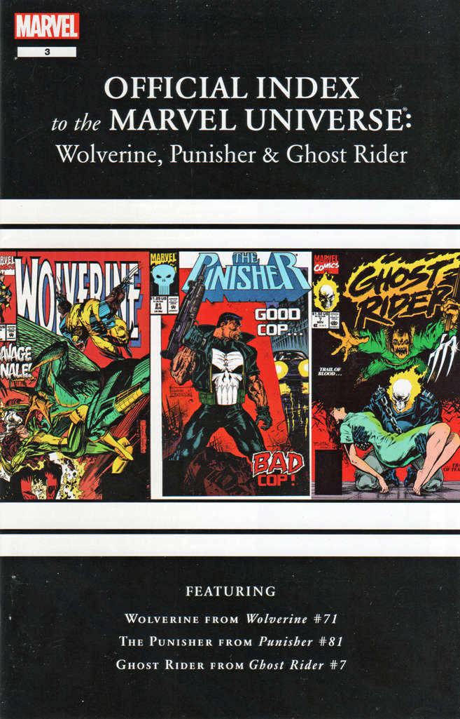Wolverine, Punisher & Ghost Rider: Official Index to the Marvel Universe #3