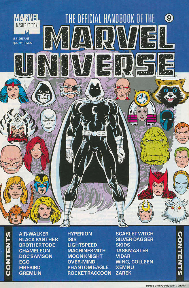 Official Handbook of the Marvel Universe Master Edition #9