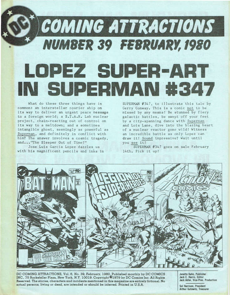 DC Coming Attractions #39