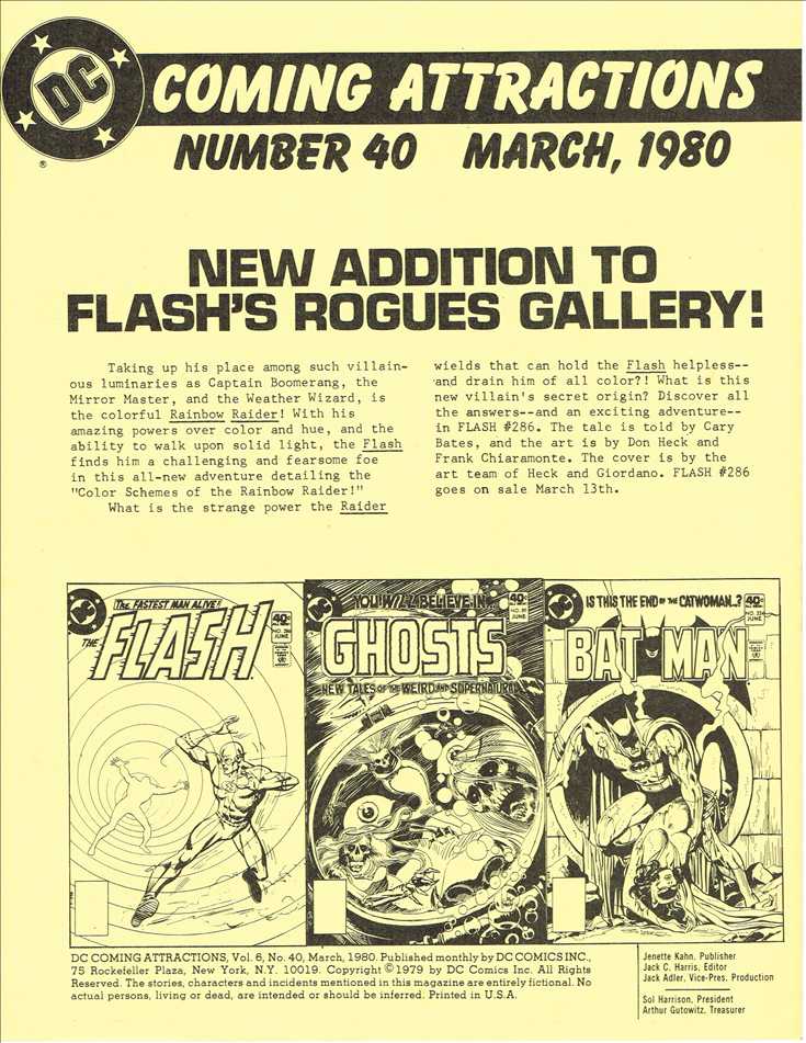 DC Coming Attractions #40