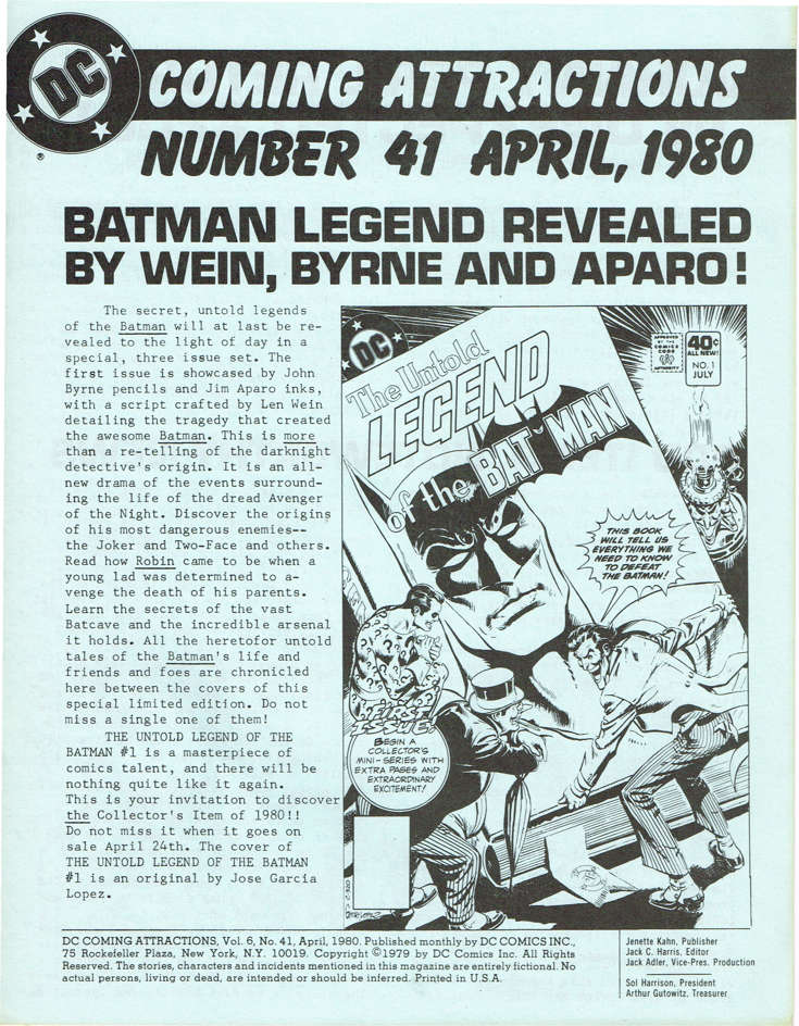DC Coming Attractions #41