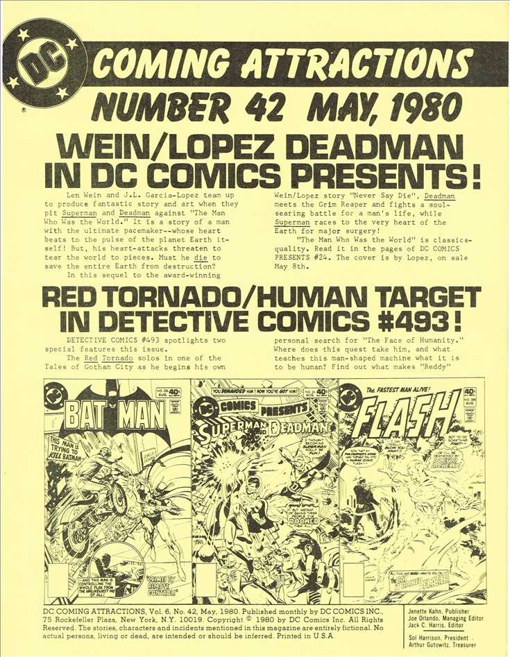 DC Coming Attractions #42