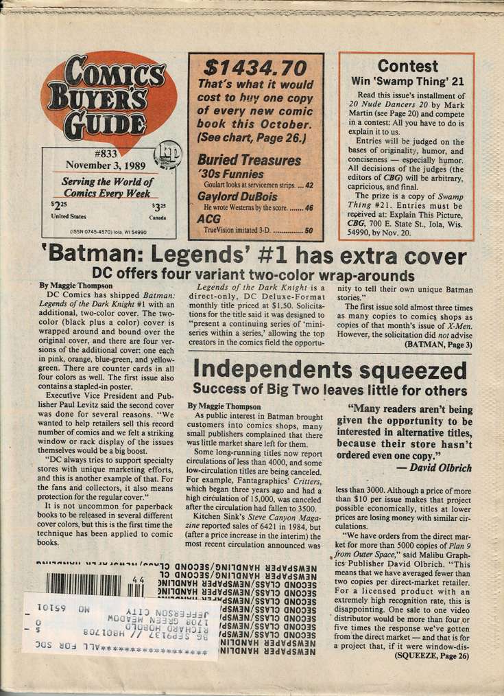 Comics Buyer’s Guide #833