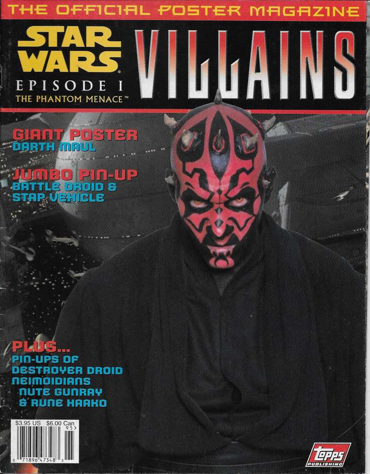 Star Wars Episode One The Phantom Menace Monthly Poster Magazine