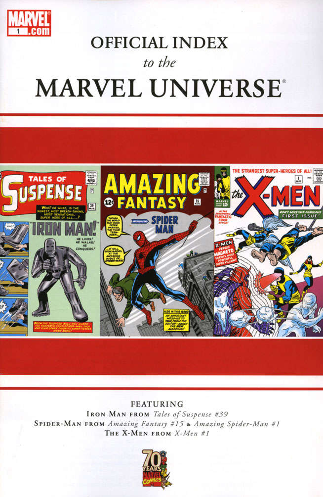 Official Index to the Marvel Universe #1