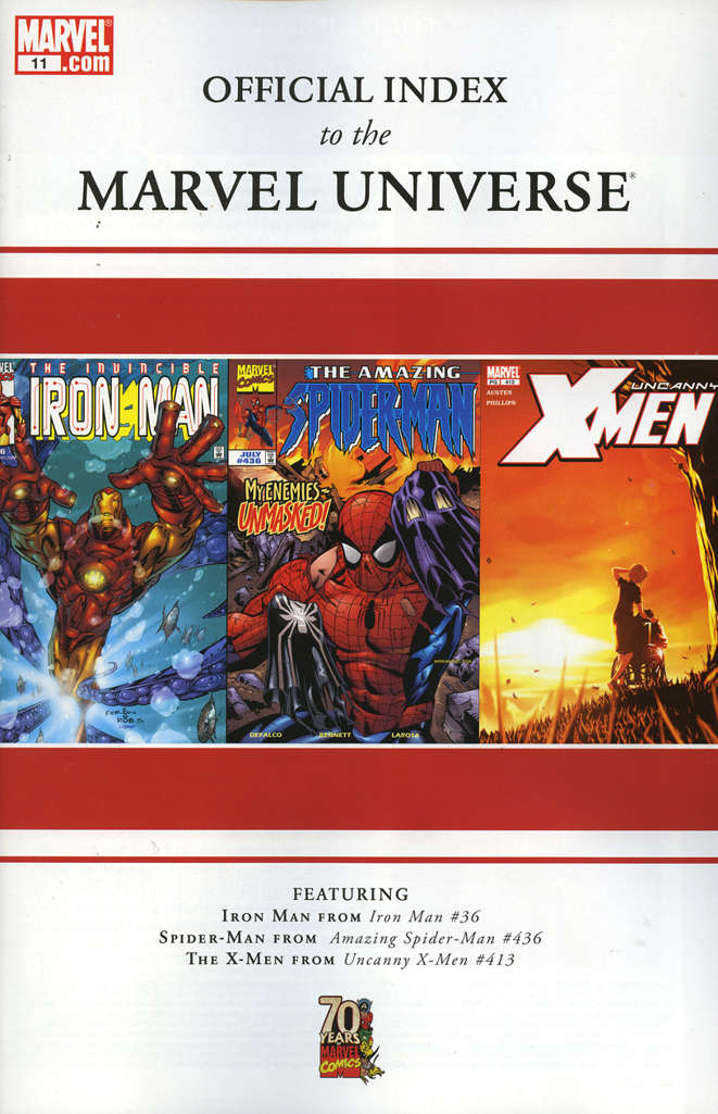 Official Index to the Marvel Universe #11