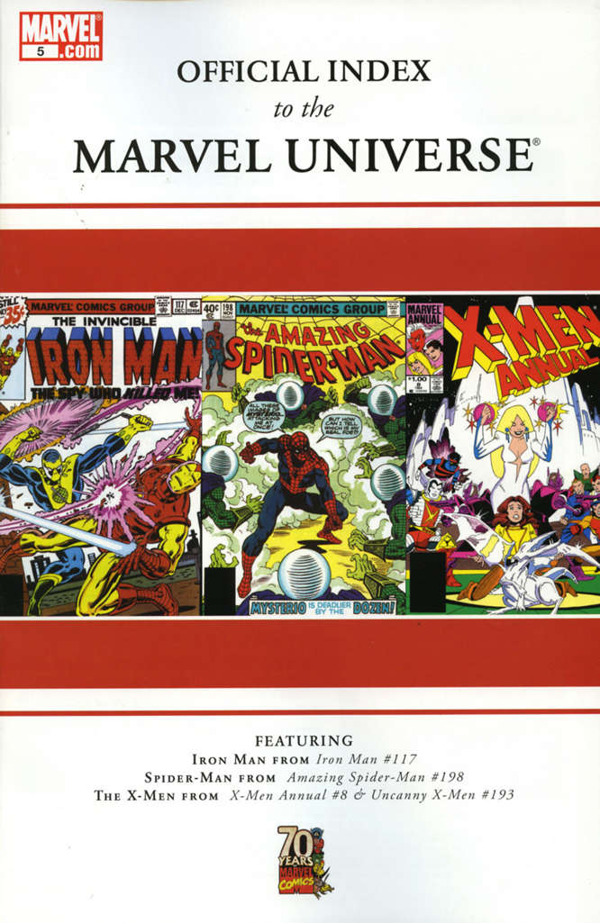Official Index to the Marvel Universe #5