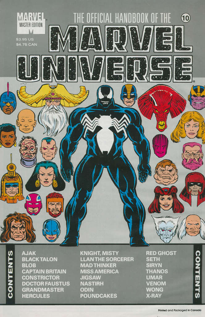 Official Handbook of the Marvel Universe Master Edition #10