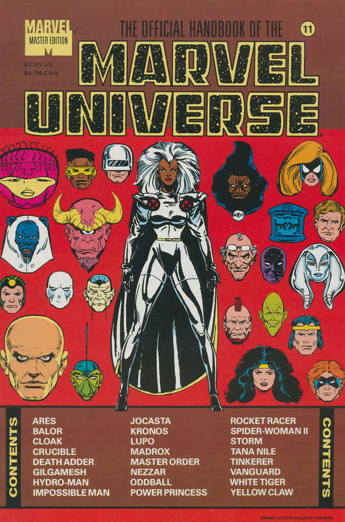 Official Handbook of the Marvel Universe Master Edition #11