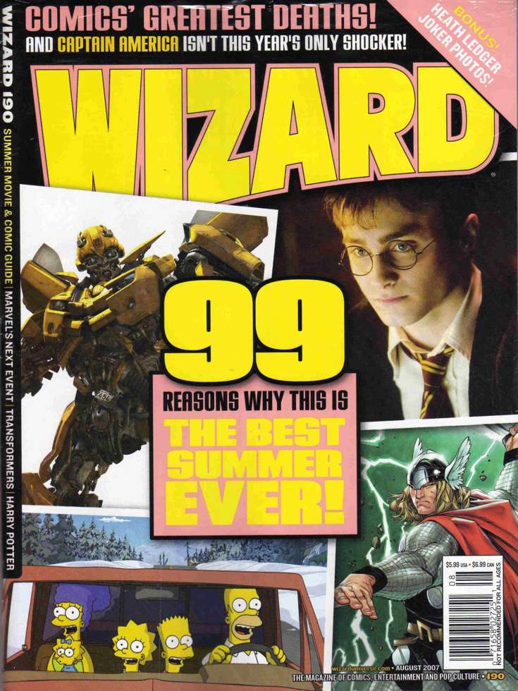 Wizard: The Comics Magazine #190 Variation C
