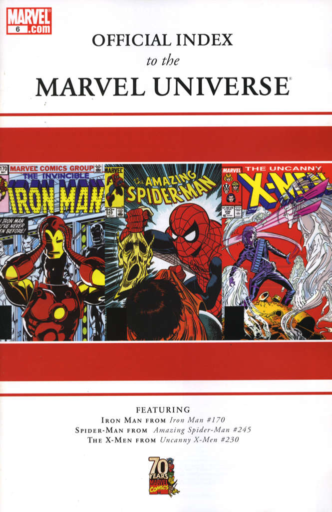 Official Index to the Marvel Universe #6