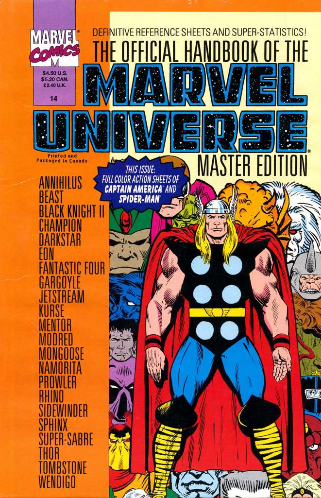 Official Handbook of the Marvel Universe Master Edition #14