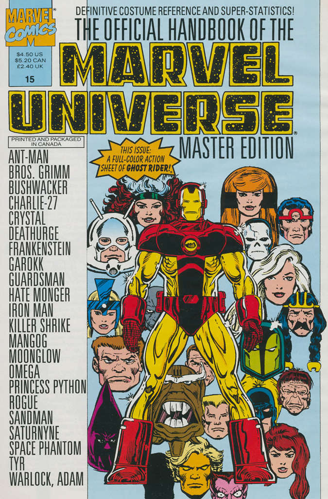 Official Handbook of the Marvel Universe Master Edition #15