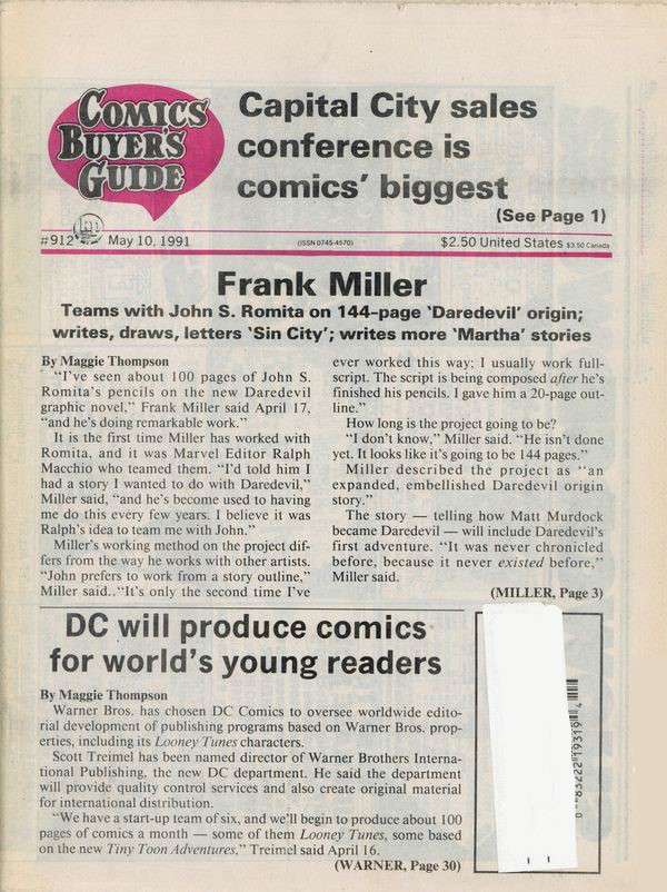 Comics Buyer’s Guide #912