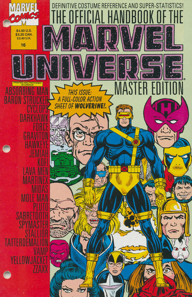 Official Handbook of the Marvel Universe Master Edition #16